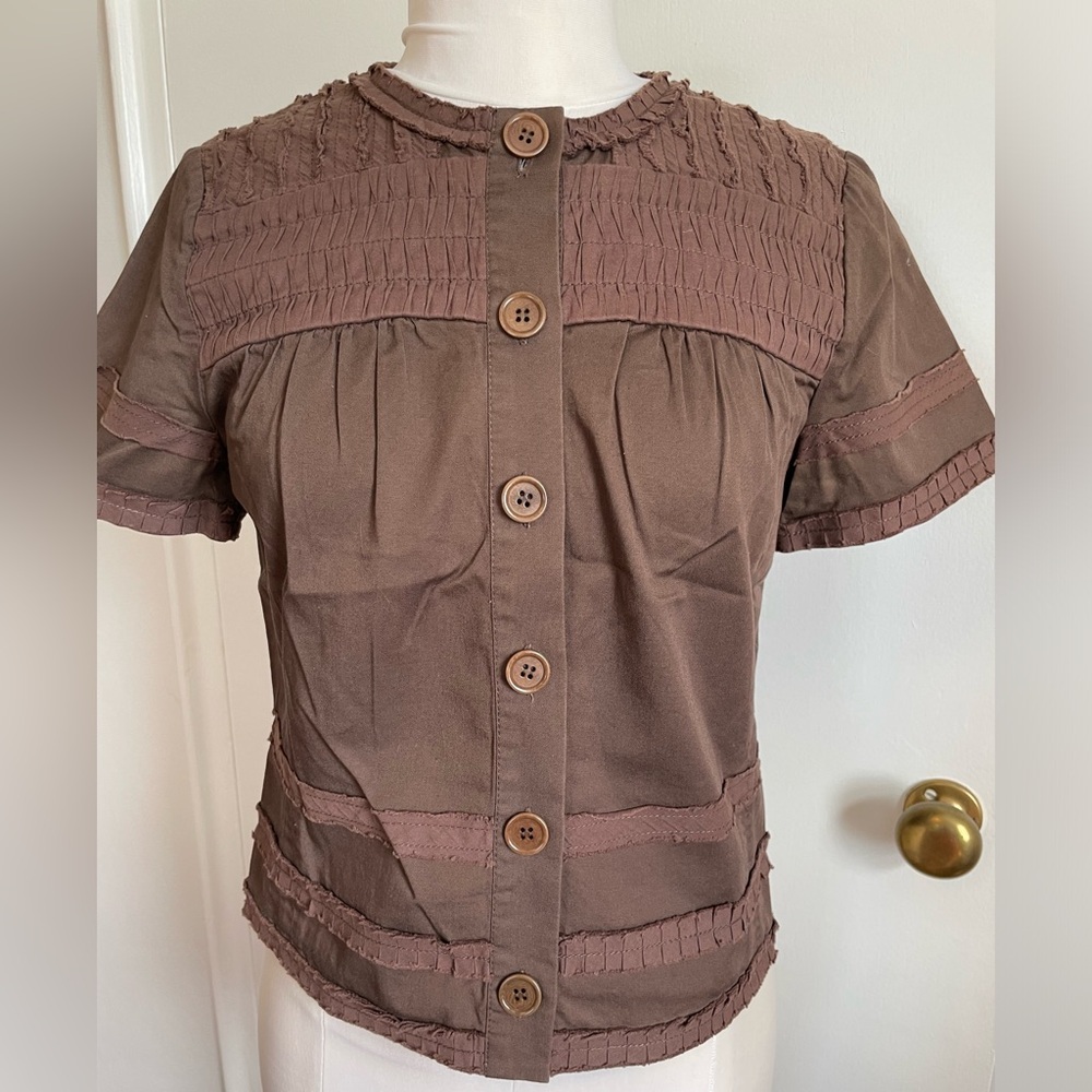 BCBG MaxAzria S/Slv Cotton Jacket, Small